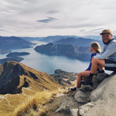 Emil Berglund och Iina Salminen i Nya Zeeland.