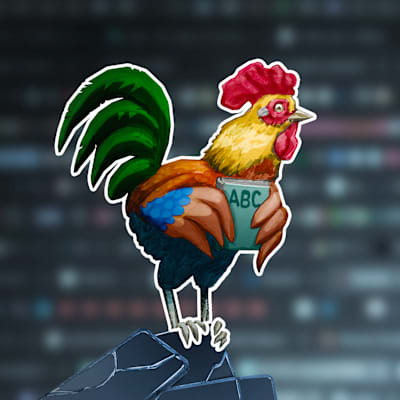 Aapiskukko digitaalisella tunkiolla.