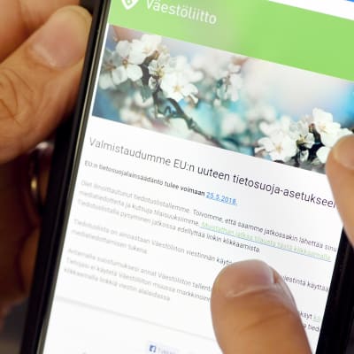Väestöliiton sähköposti liittyen EU:n uuteen tietosuoja-asetukseen