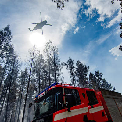 Sammutustöitä Pyhärannassa 19. heinäkuuta.