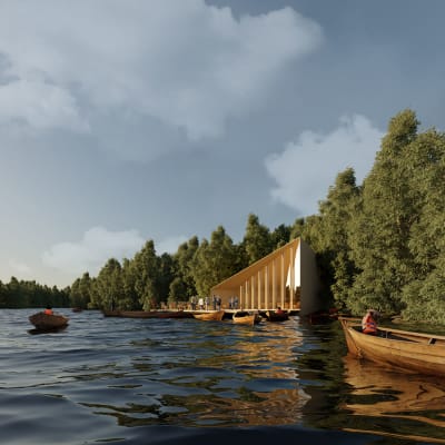 Havainnekuva erä- ja luontokulttuurimuseosta Pyhtäällä
