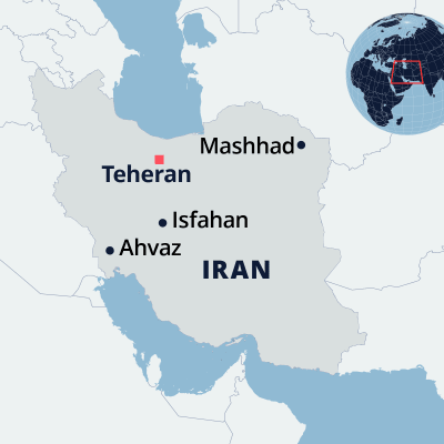 Kartta Iranista.