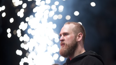 Robert Helenius inför matchen mot Johann Duhaupas, våren 2016.