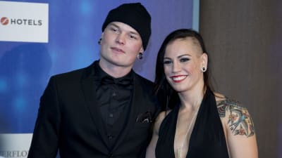 Niklas Räsänen och Eva Wahlström, Idrottsgalan 12.1.2016.