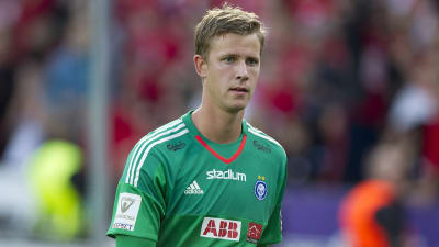 Thomas Dähne hade en mindre lyckad eftermiddag då HJK träningsspelade mot Malmö FF.