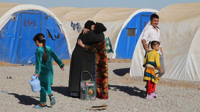 flyktingar som flytt Mosul