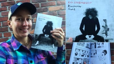 Kaisa Leka med seriealbumet Kunskapens frukt