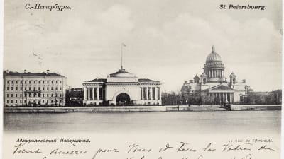 Postkort med vy från S:t Petersburg år 1904.