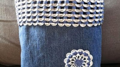 Handväska av gamla jeans.