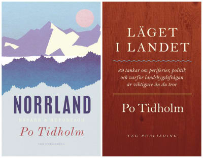 Två böcker av författaren och journalisten Po Tidholm.