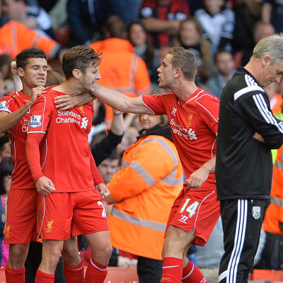 Alan Irvine i matchen mot Liverpool, oktober 2014