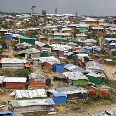 Rohingya-pakolaisten leiri Bangladeshin Cox's Bazaarissa.