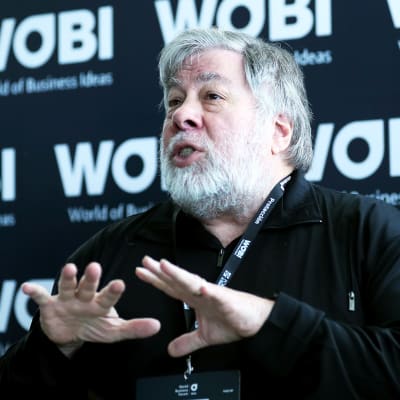 Steve Wozniak World of Business Ideas -tapahtumassa Bogotassa kesäkussa 2018.