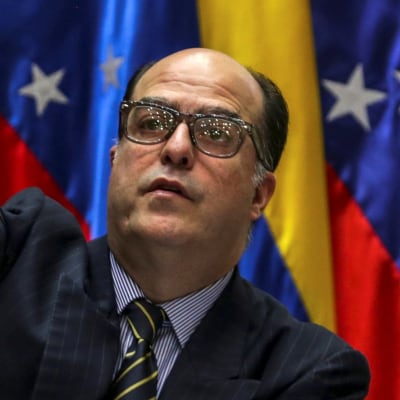 Julio Borges, talman i Nationalförsamlingen i Venezuela. 