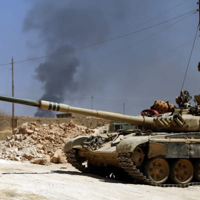 Iraks styrkor stred mot IS vid Tal Afari i augusti 2017. 