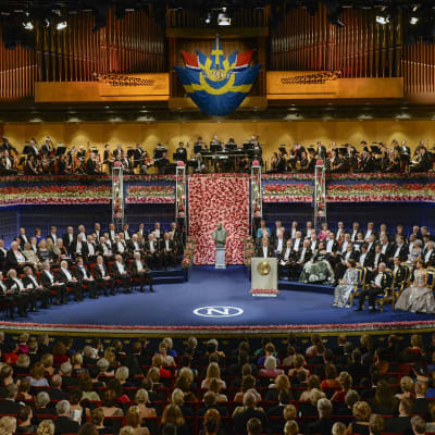 Nobel-palkintojen juhla vuoden 2016 joulukuussa.