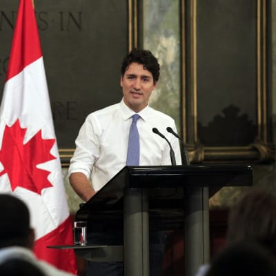 Kanadan pääministeri Justin Trudeau oli puhumassa Havannan yliopistossa marraskuussa 2016.
