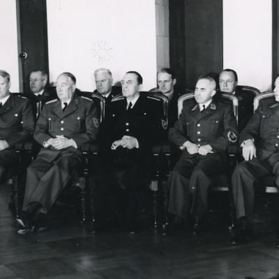 Nazikollaboratören Vidkun Quislings regering under den tyska ockupationen av Norge. Quisling längst till vänster.