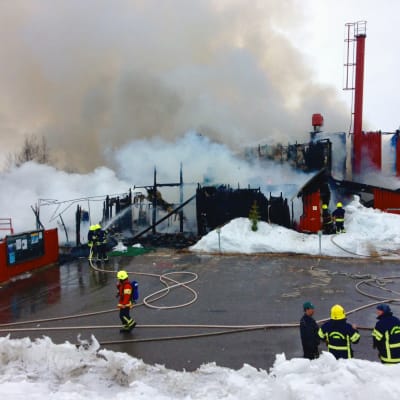 skolan i Kilpisjärvi brann ner