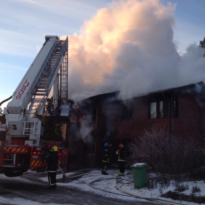 Huset på Svangränd totalförstördes i branden