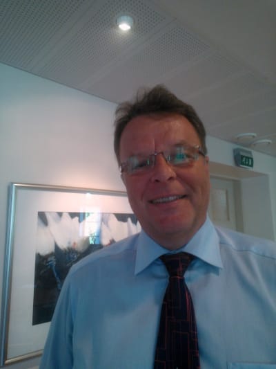 Kjell Nybacka på Västra Finlands EU-kontor.
