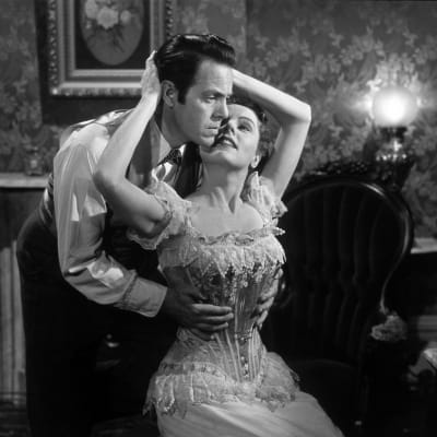 Louis Hayward ja Jane Wyman elokuvassa Talo joen rannalla