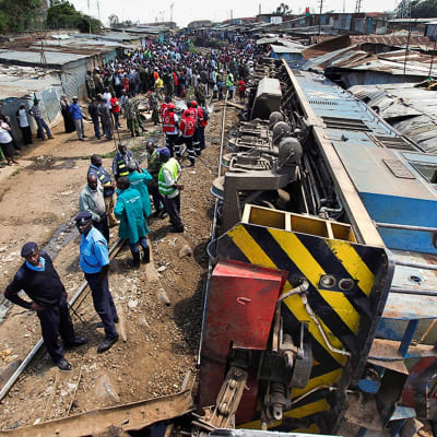 Tågolycka i Nairobi 2013.