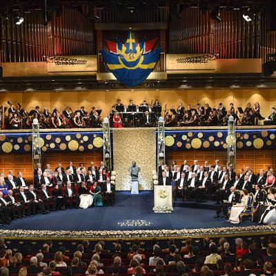 Nobel palkintoseremonia Tukholmassa 10. joulukuuta 2019.