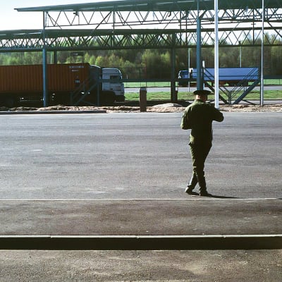 Venäjän rajanylityspiste kuvattuna vuonna 1997. 