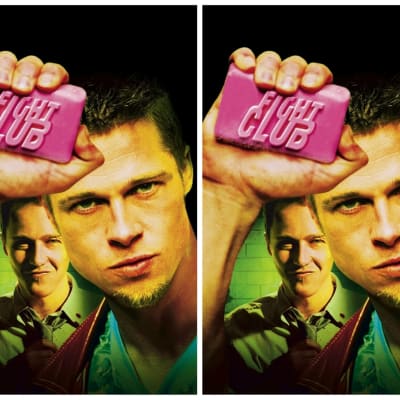 Edward Norton och Brad Pitt slåss på riktigt (iallafall nästan) i Fight Club.