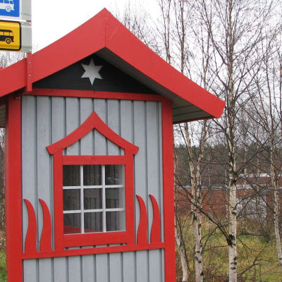 Bussipysäkki Sodankylässä