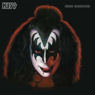 Målning av Gene SImmons i Kiss smink.