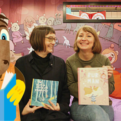 Illustratören Maija Hurme och författaren och illustratören Anna Härmälä.