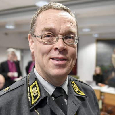 Kenttäpiispa Pekka Särkiö evankelis-luterilaisen kirkon piispainkokouksessa Helsingissä 5. joulukuuta 2018.