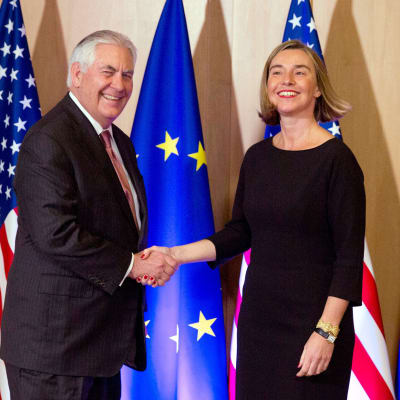 Rex Tillerson ja Federica Mogherini.