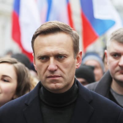Aleksein Navalnyi Boris Nemtsovin muistomarssilla Moskovassa 29. helmikuuta.