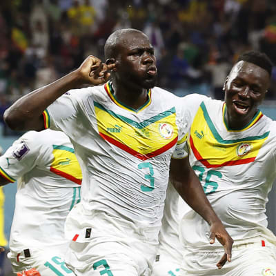 Kalidou Koulibaly firar mål.