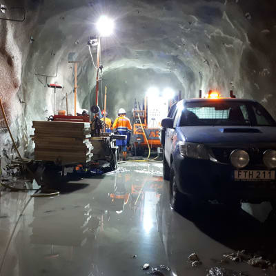 Arctic Drilling Company tekee tutkimuskairauksia Outokummun Kemin kaivoksessa.