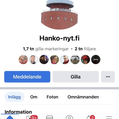 Facebooksida - Hanko Nyt 