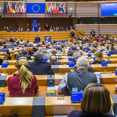 EU-parlamentin istunto Brysselissä 2017