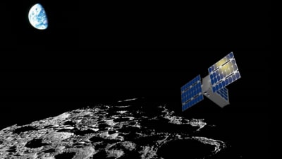 En av mikrosatelliterna som Artemis 1 ska frigöra på vägen till månen.