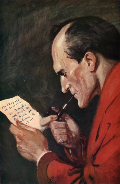 Porträtt av Sherlock Holmes