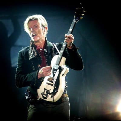 Kuva David Bowien konsertista Kööpenhaminassa vuonna 2003.