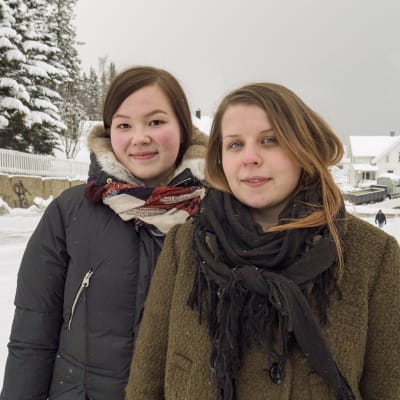 Nora Ollila ja Katriina Pedersen ovat opiskelleet kveeniä Tromssan yliopistossa.