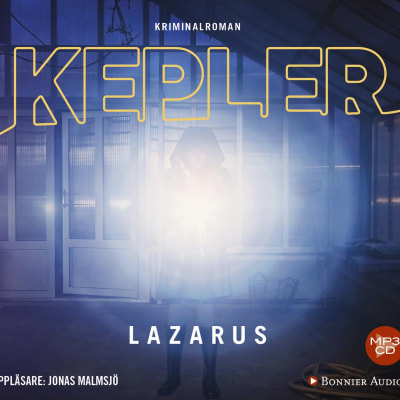 Omslaget för Lars Kepler-boken Lazarus som ljudbok.