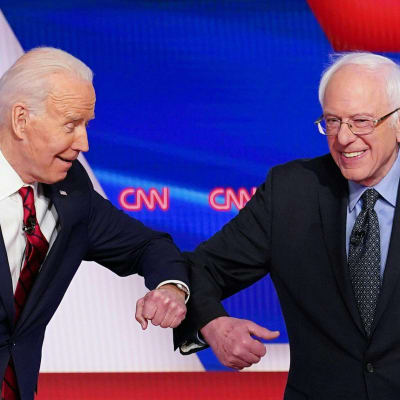  Joe Biden ja  Bernie Sanders.