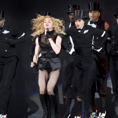 Madonnan konsertti Helsingissä.