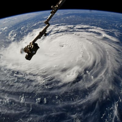 Fotografiet av orkanen Florence togs på den internationella rymdstationen ISS