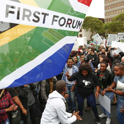 Mielenosoitus Etelä-Afrikassa
