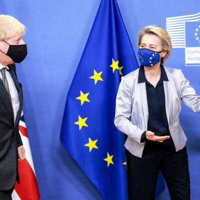 Boris Johnson ja  Ursula von der Leyen